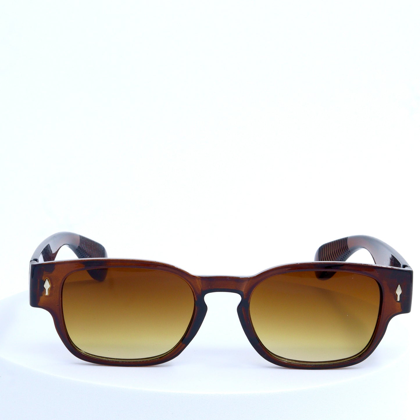 Trendy Unisex Brown Frame with Brown Shade Sunglasses