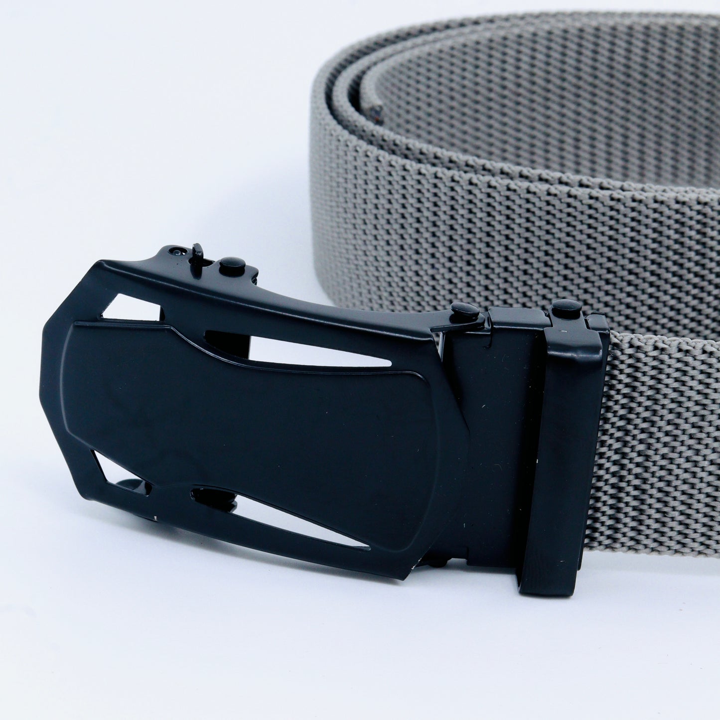 Men's Nylon Fabric Belt, Metal Flap Buckle