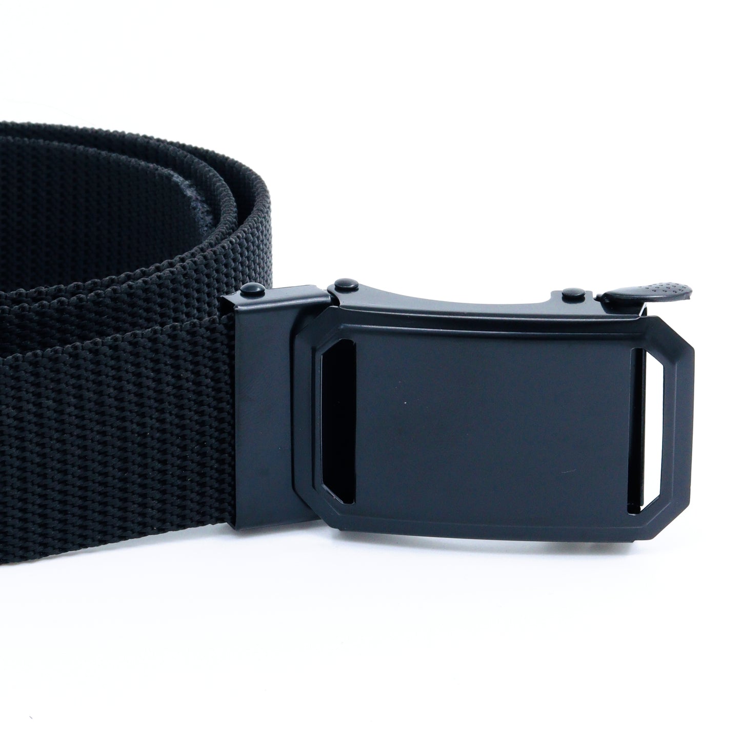 Men's Nylon Fabric Belt, Metal Flap Buckle