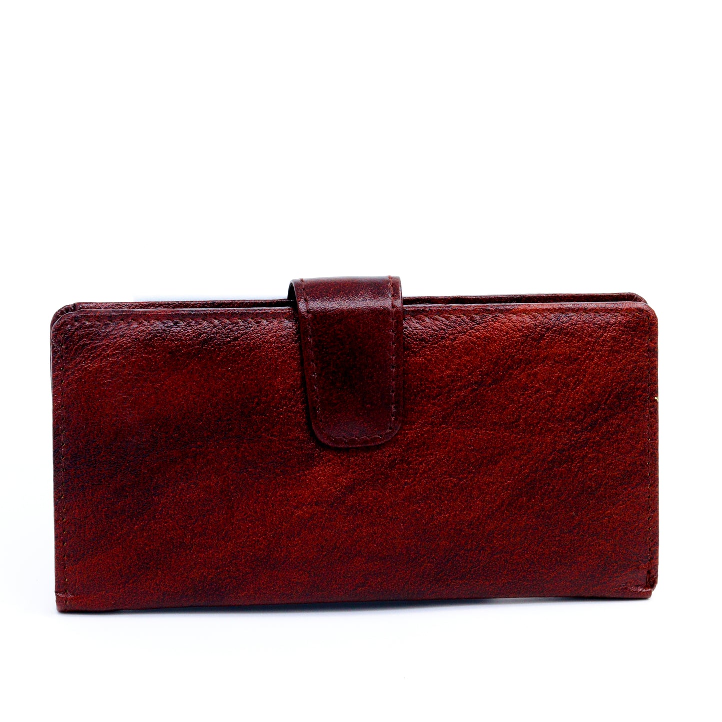 Long Zippered Wallet: Soft Leather Zipper Clutch Bag Money Storage Pouch Large Capacity Wallet Credit Cards Holder Brown