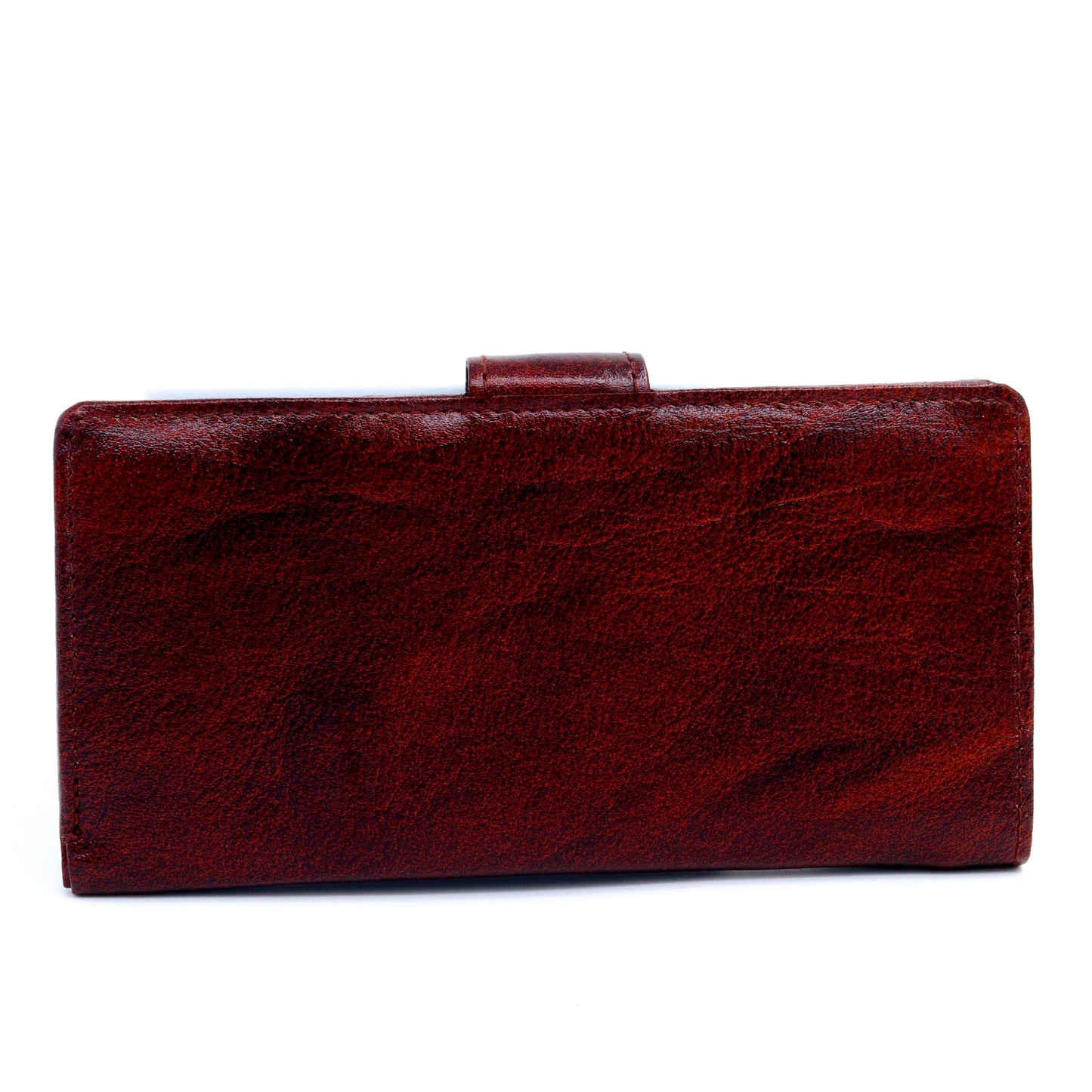 Long Zippered Wallet: Soft Leather Zipper Clutch Bag Money Storage Pouch Large Capacity Wallet Credit Cards Holder Brown