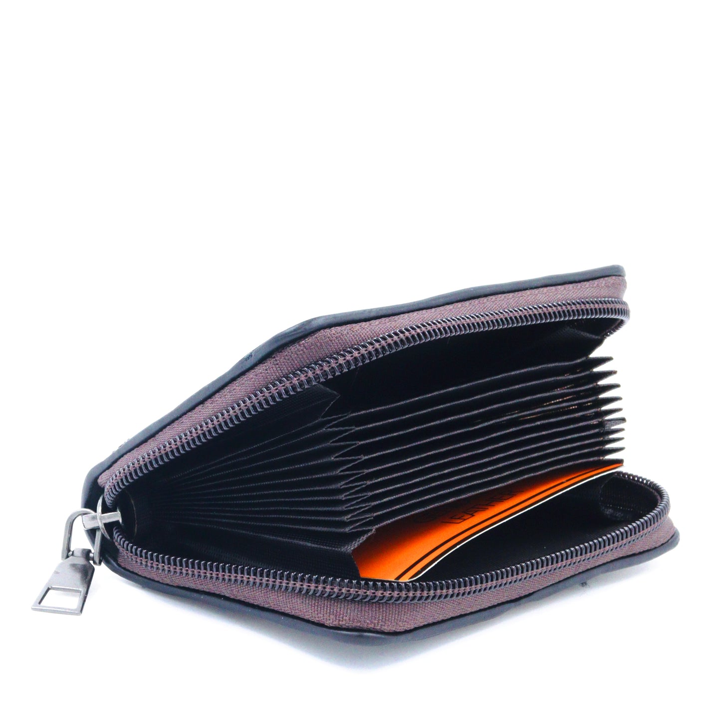 Printed Credit/Debit Card Holder Money Wallet Zipper Coin Purse Unisex Black