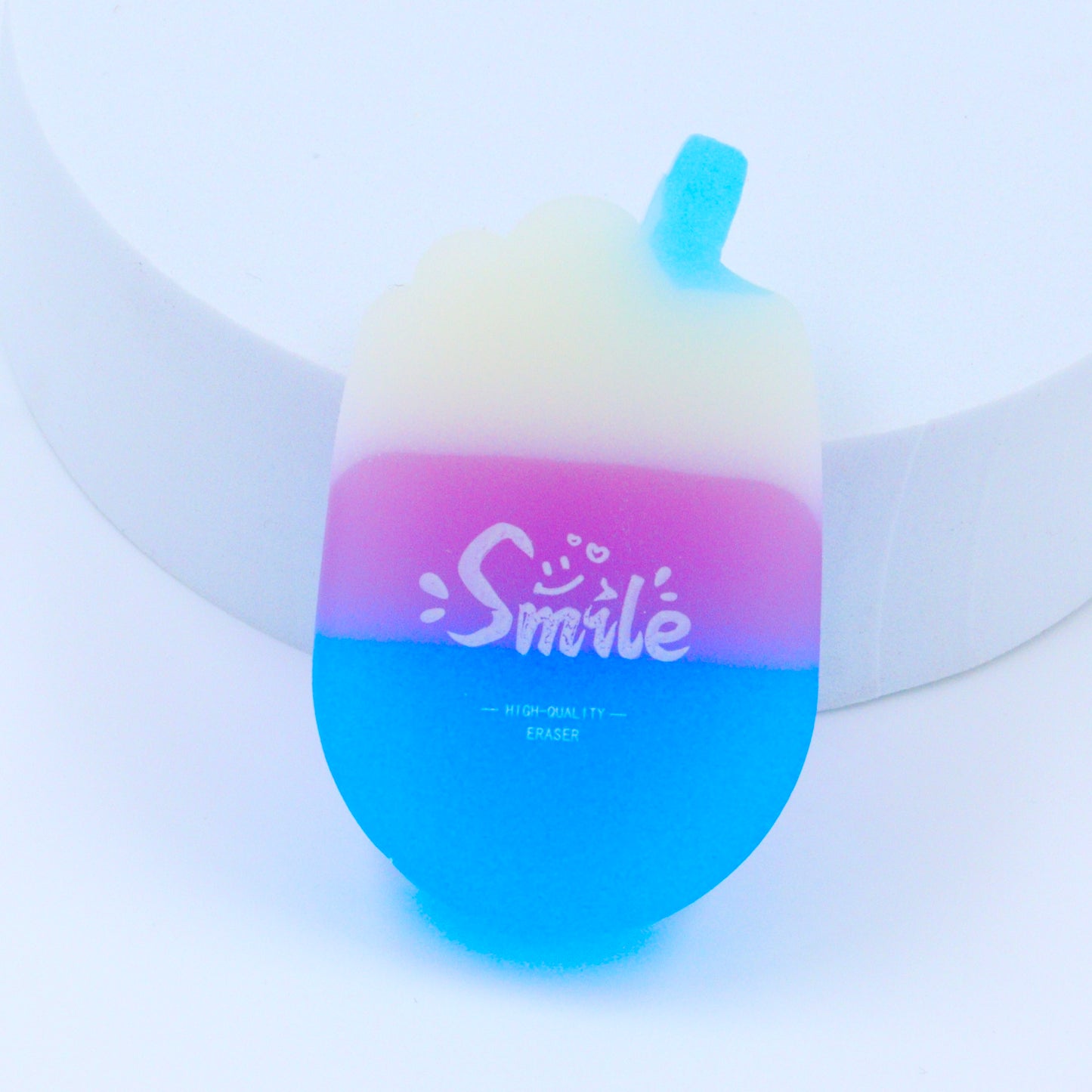 Ice Cream Shape Blue Eraser