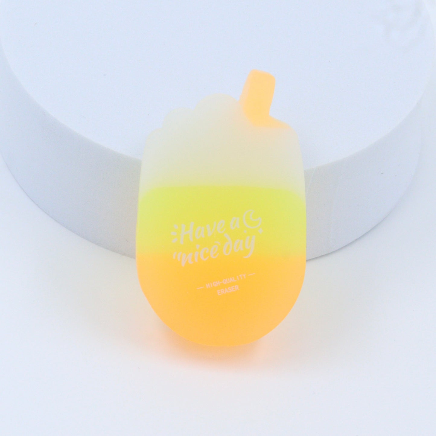 Ice Cream Shape Orange Eraser