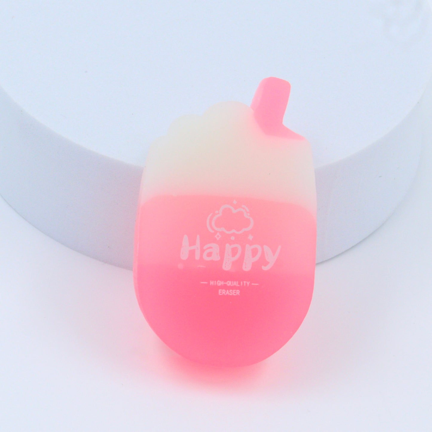 Ice Cream Shape Pink Eraser