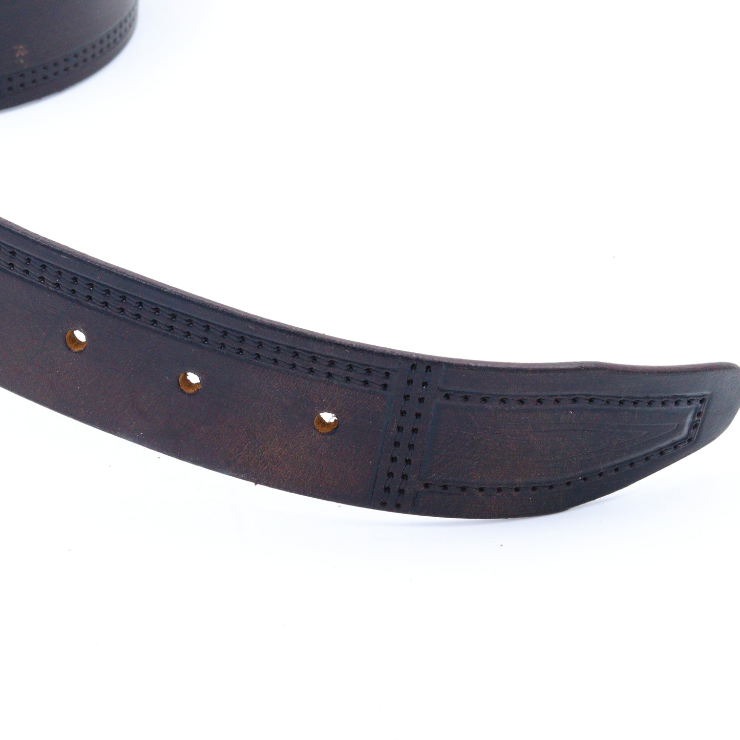 Casual Brown Pattern Genuine Leather Belt
