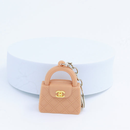 Light Brown Purse Keychain