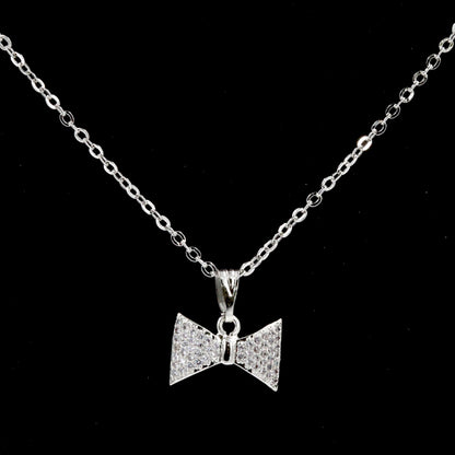 Bow Silver Pendant