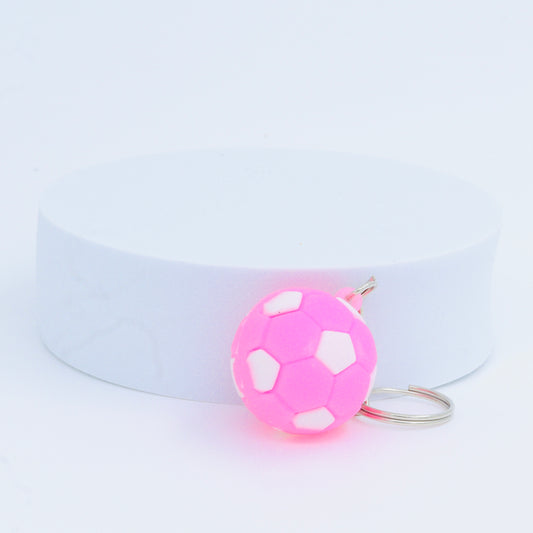 Pink Ball Keychain