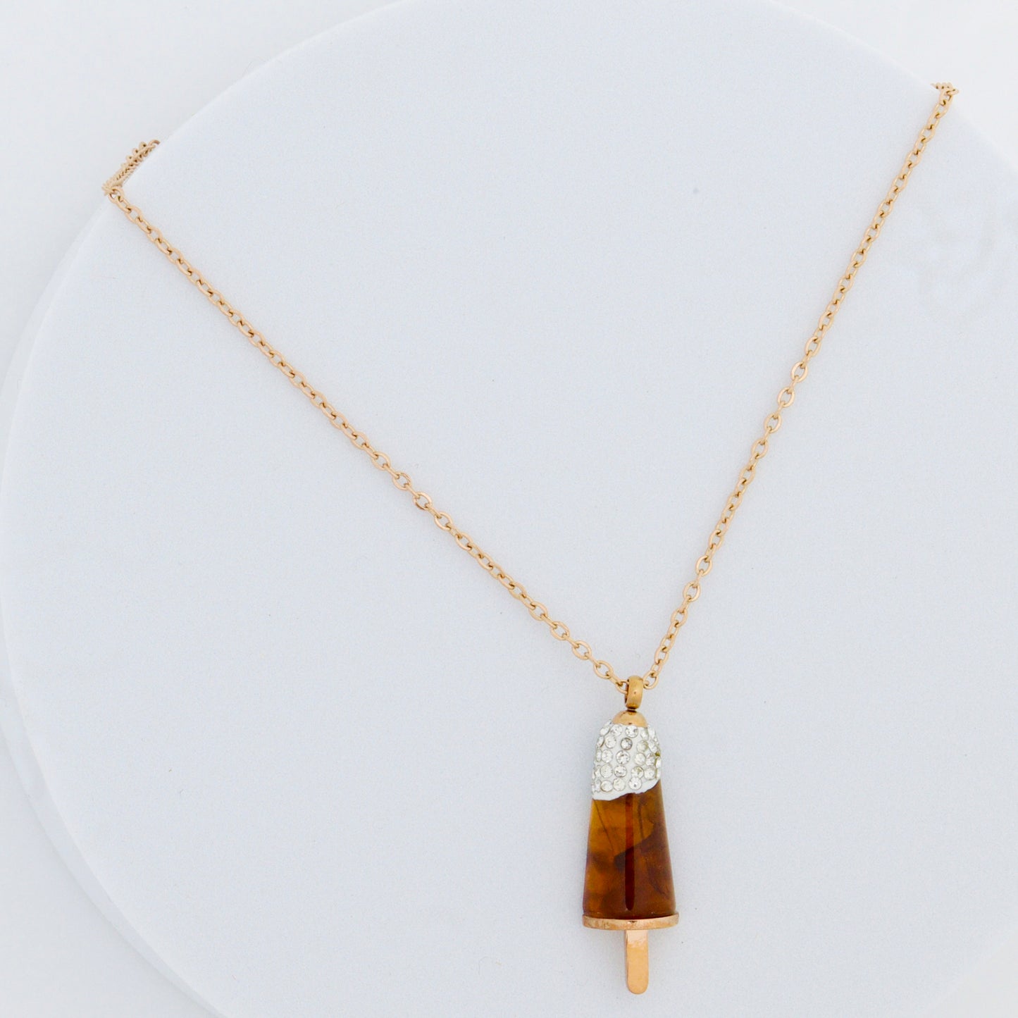 Ice-Cream Gold Pendant