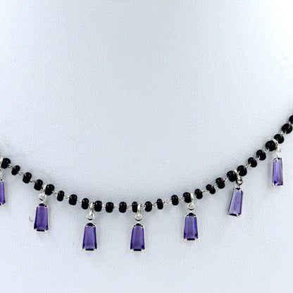 Purple Silver Pendant