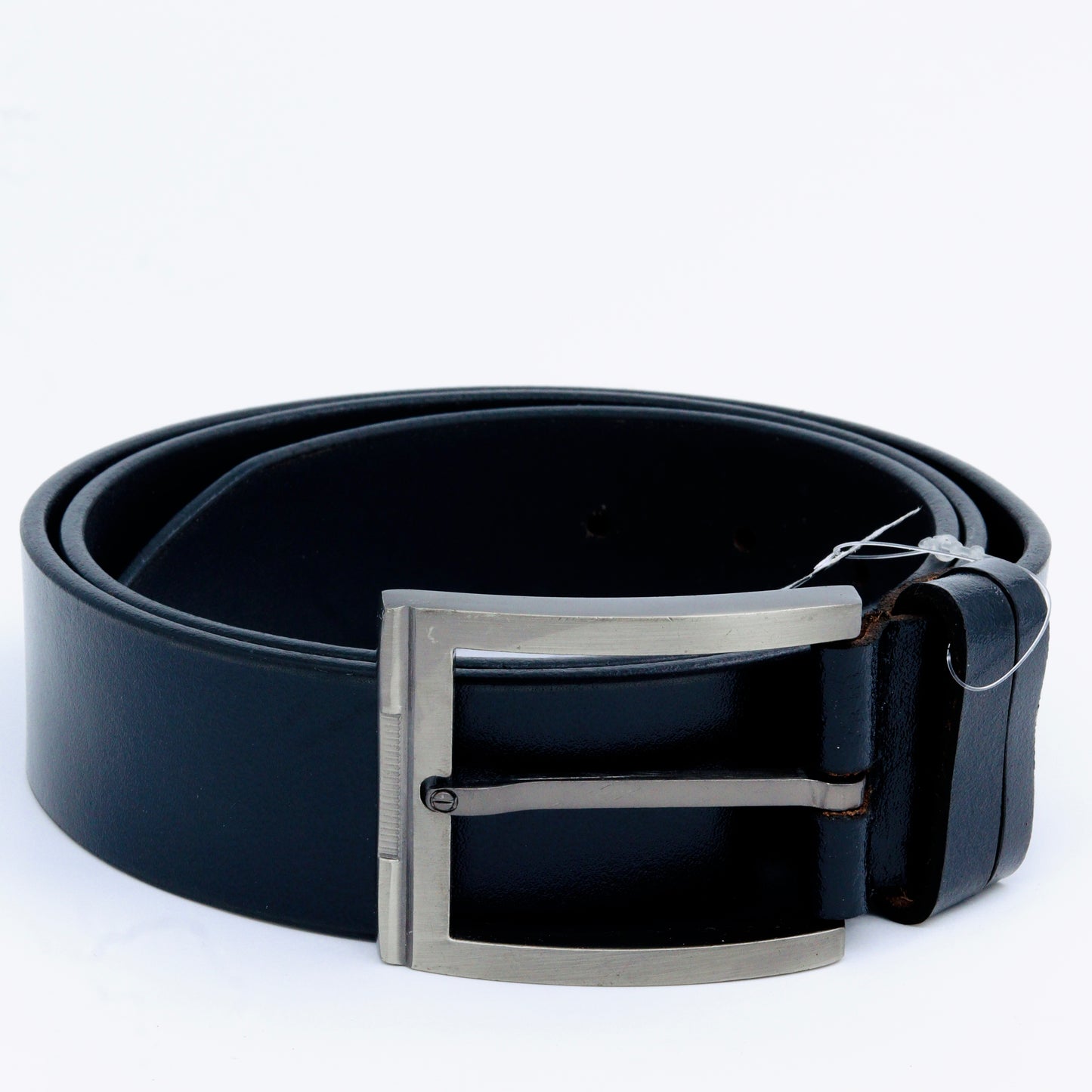 Casual Solid Black Genuine Leather Belt