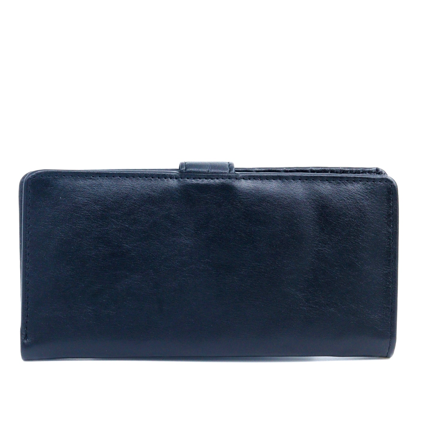 Long Zippered Wallet: Soft Leather Zipper Clutch Bag Money Storage Pouch Large Capacity Wallet Credit Cards Holder Black