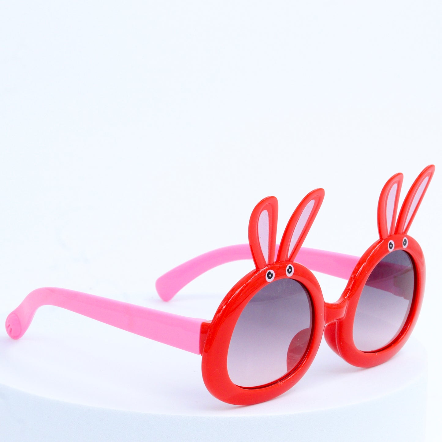 Kids Rabbit Sunglass Red-Pink