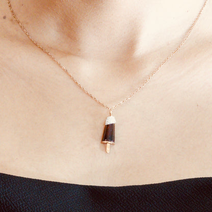 Ice-Cream Gold Pendant