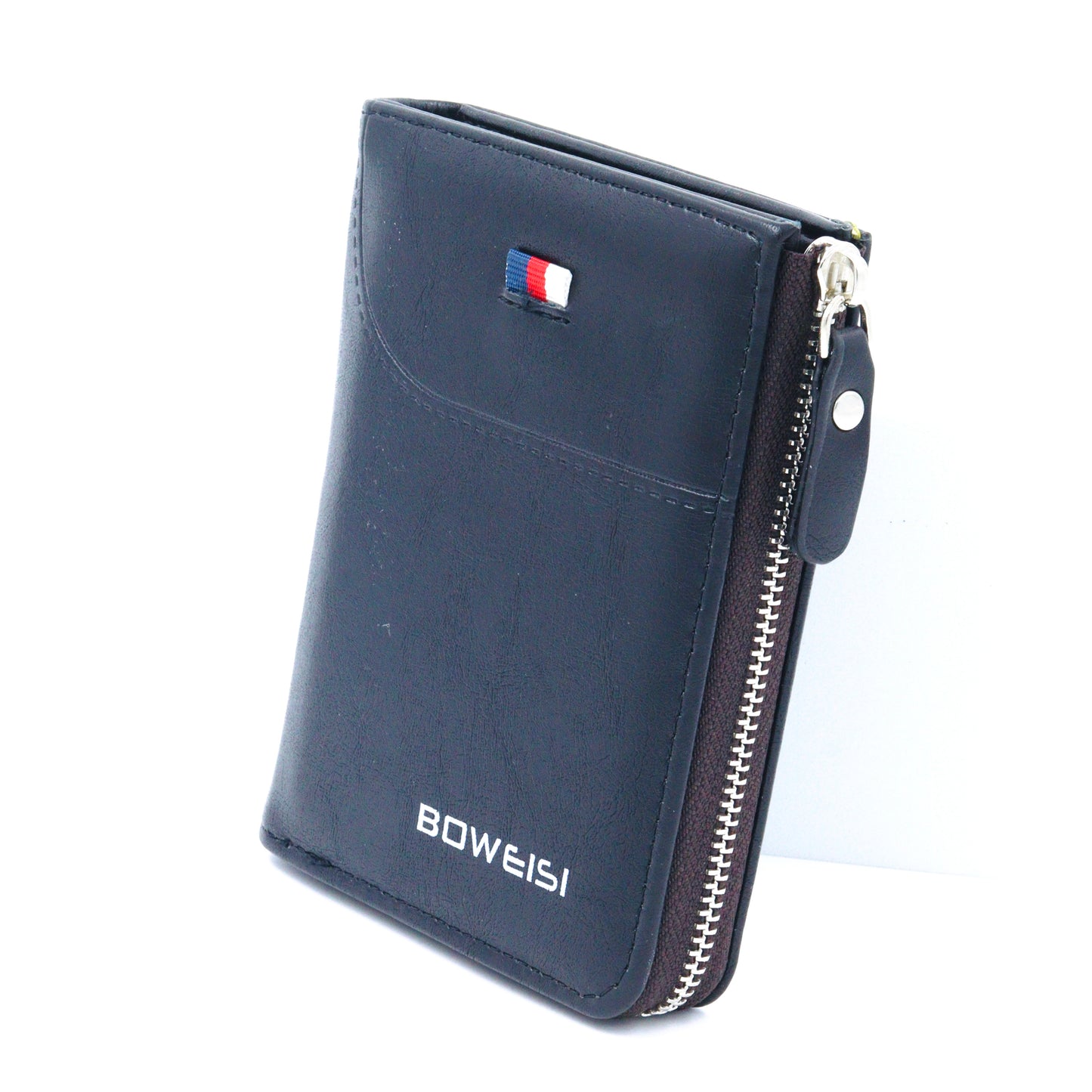 Premium Credit/Debit Card Holder Money Wallet Zipper Coin Purse Unisex Black