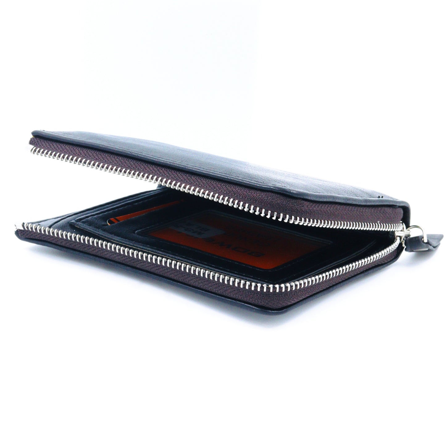 Premium Credit/Debit Card Holder Money Wallet Zipper Coin Purse Unisex Black