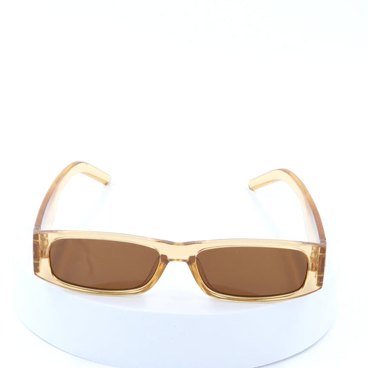 Trendy Unisex Brown Frame Light Brown Shade Sunglass