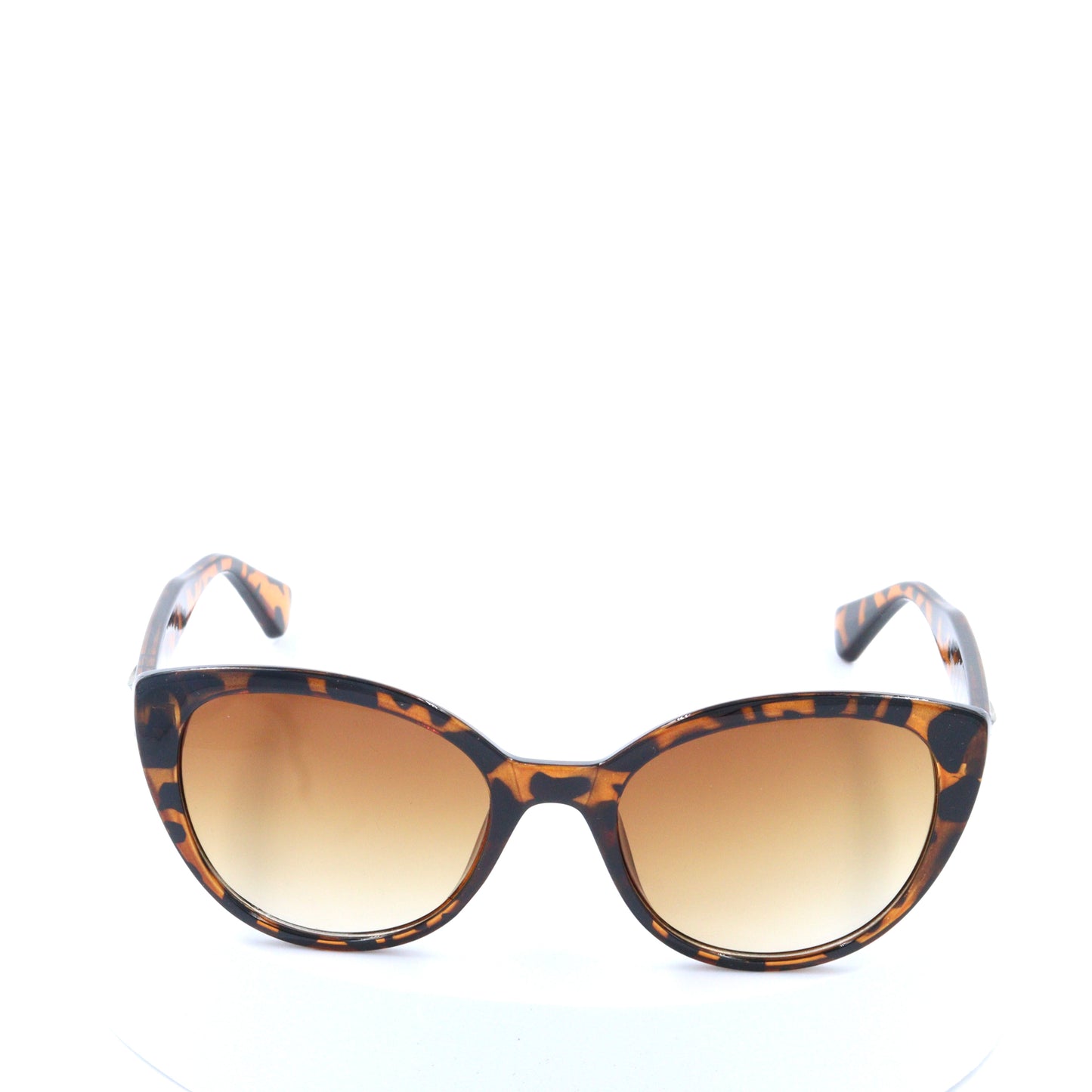 Trendy Women Cat-eye Light Brown Printed Shade Sunglass